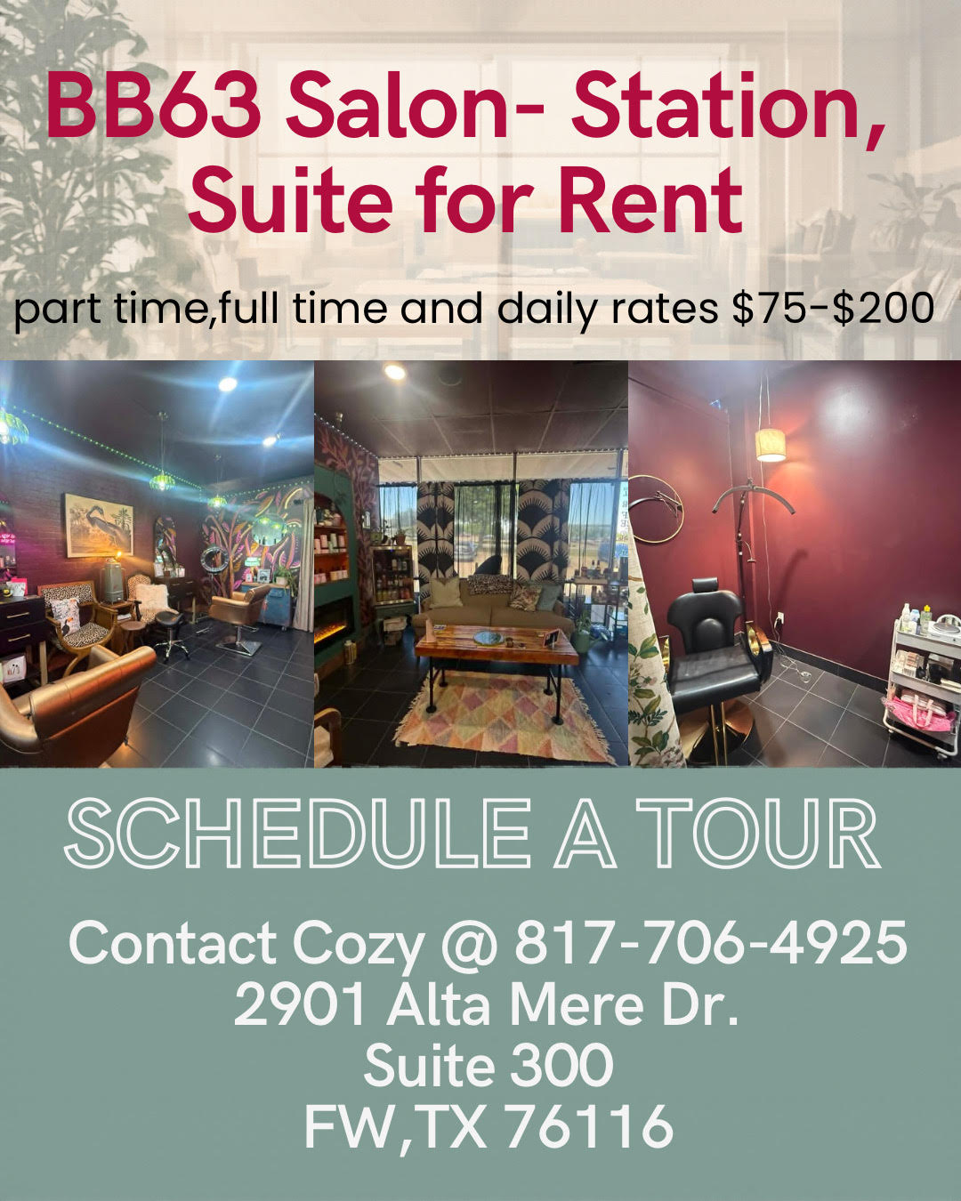 Suite Rental Opportunity